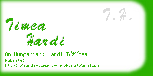 timea hardi business card